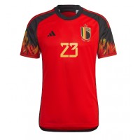Belgium Michy Batshuayi #23 Replica Home Shirt World Cup 2022 Short Sleeve